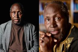 Photocollage of Ngugi Wa Thiong'o.